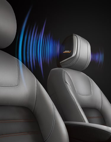2024 Nissan Kicks front seat illustrating Bose Personal Plus Audio System