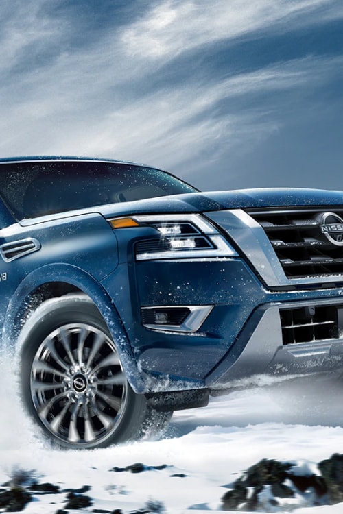 2024 Nissan Armada Driving in Snow
