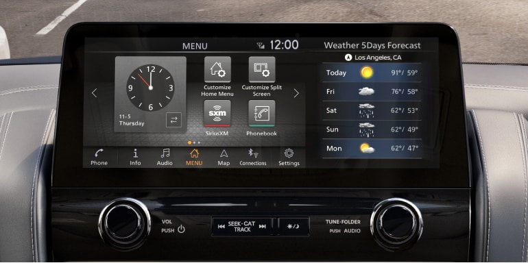 2024 Nissan Armada Touchscreen Display