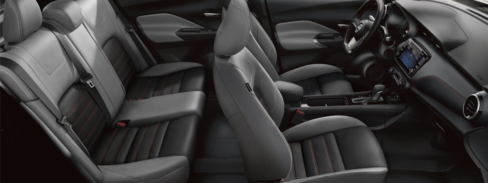 2024 Nissan Kicks interior view of front and back seats