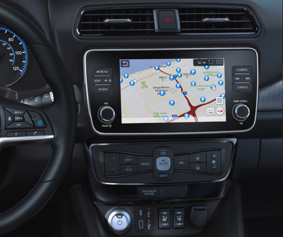 2025 Nissan LEAF navigation system