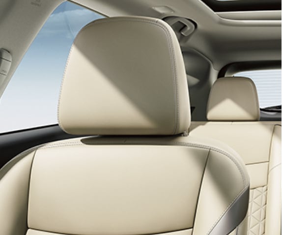 2024 Nissan Murano interior showing off the light leather seats