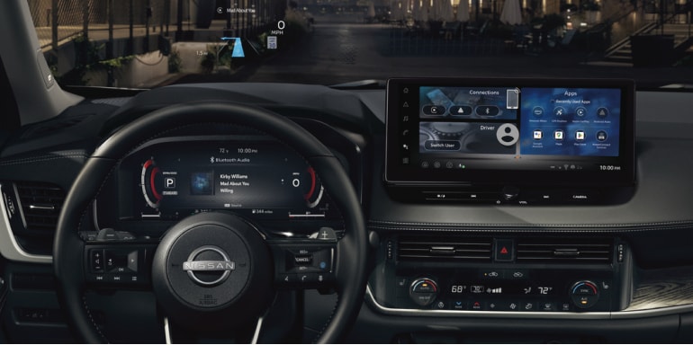 Grand écran tactile du VUS multisegment Nissan Rogue 2024