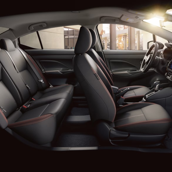 interior view of 2024 Nissan Versa seating capacity