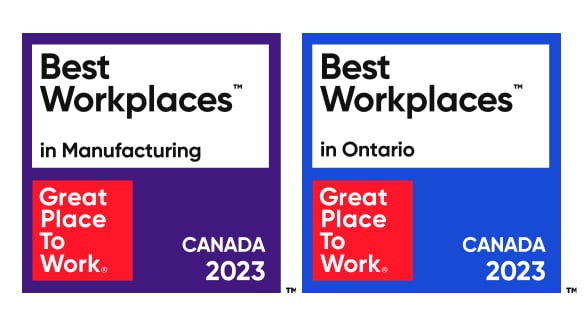 Nissan Canada Best Workplaces in Manufacturing and Best Workplaces in Ontario 2023 certifications