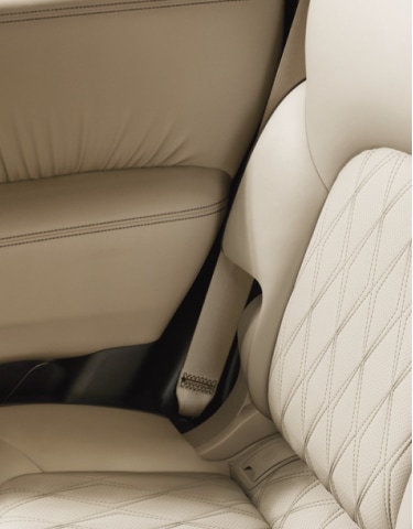 2024 Nissan Armada Leather seat close up