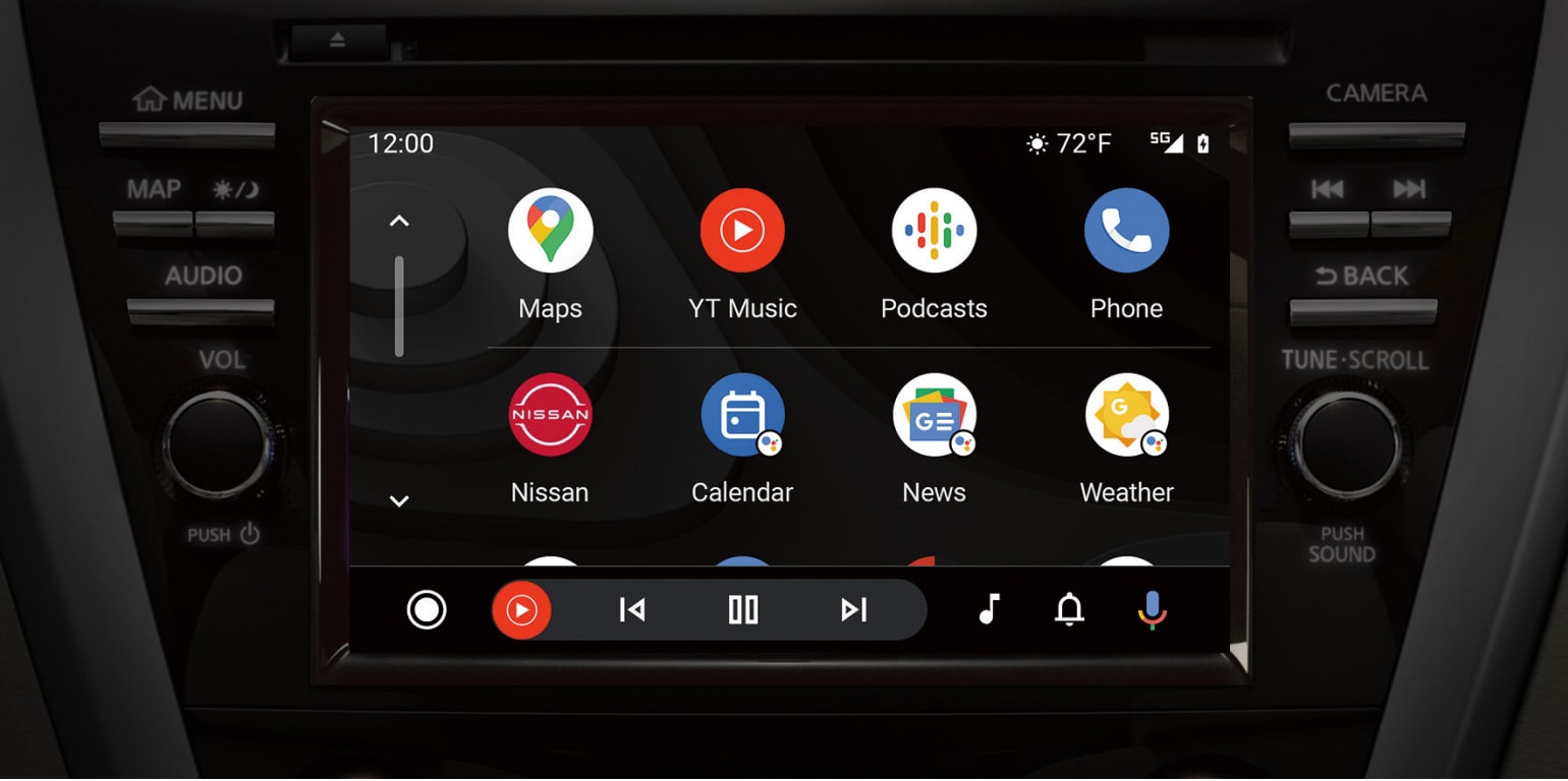 Android Auto on the touchscreen display in the 2024 Nissan Murano 
